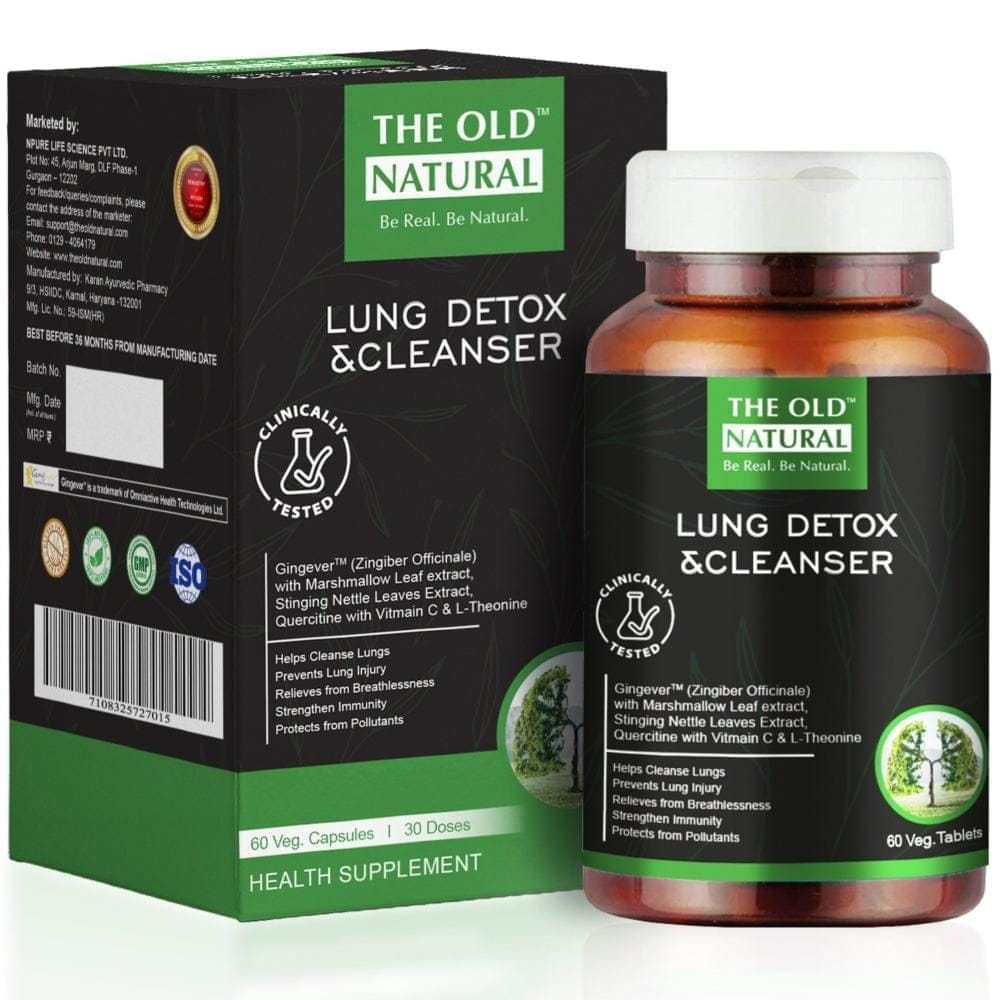 Lungs Detox Tar Remover for Smokers Ayurvedic Tablets, 60 Tablets