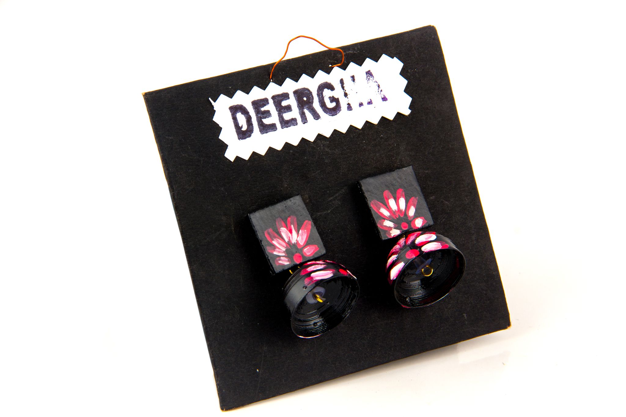 Floral Paint Earrings