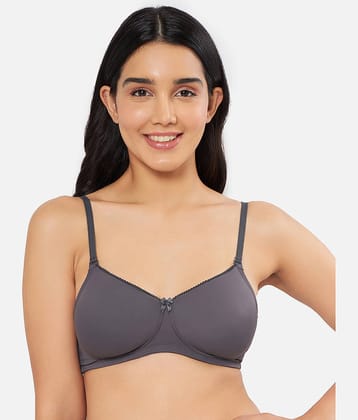 Amante Nylon Lightly Padded Women's T-Shirt Bra ( Dark Grey )