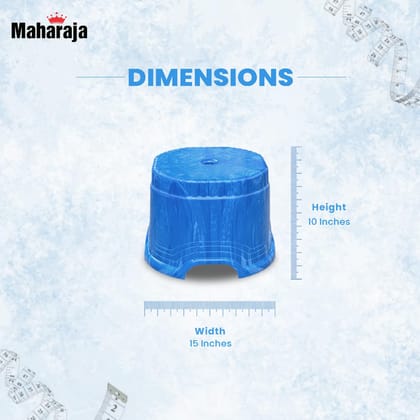 MAHARAJA Neo Plastic Sitting Stool for Indoor Or Outdoor | Kitchen & Living Room ( 10 inch )