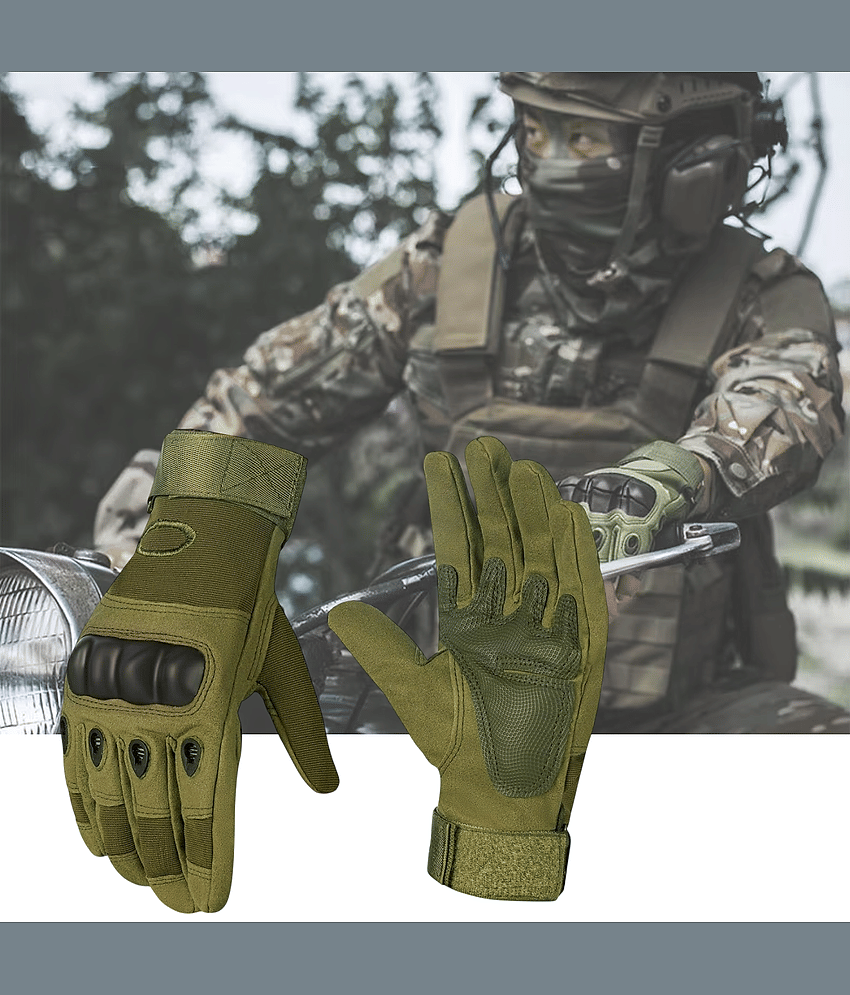 AKSMIT Full Fingers Nylon Riding Gloves ( Pair of 1 )