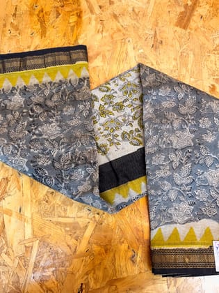 Pure Maheshwari saree bagru print