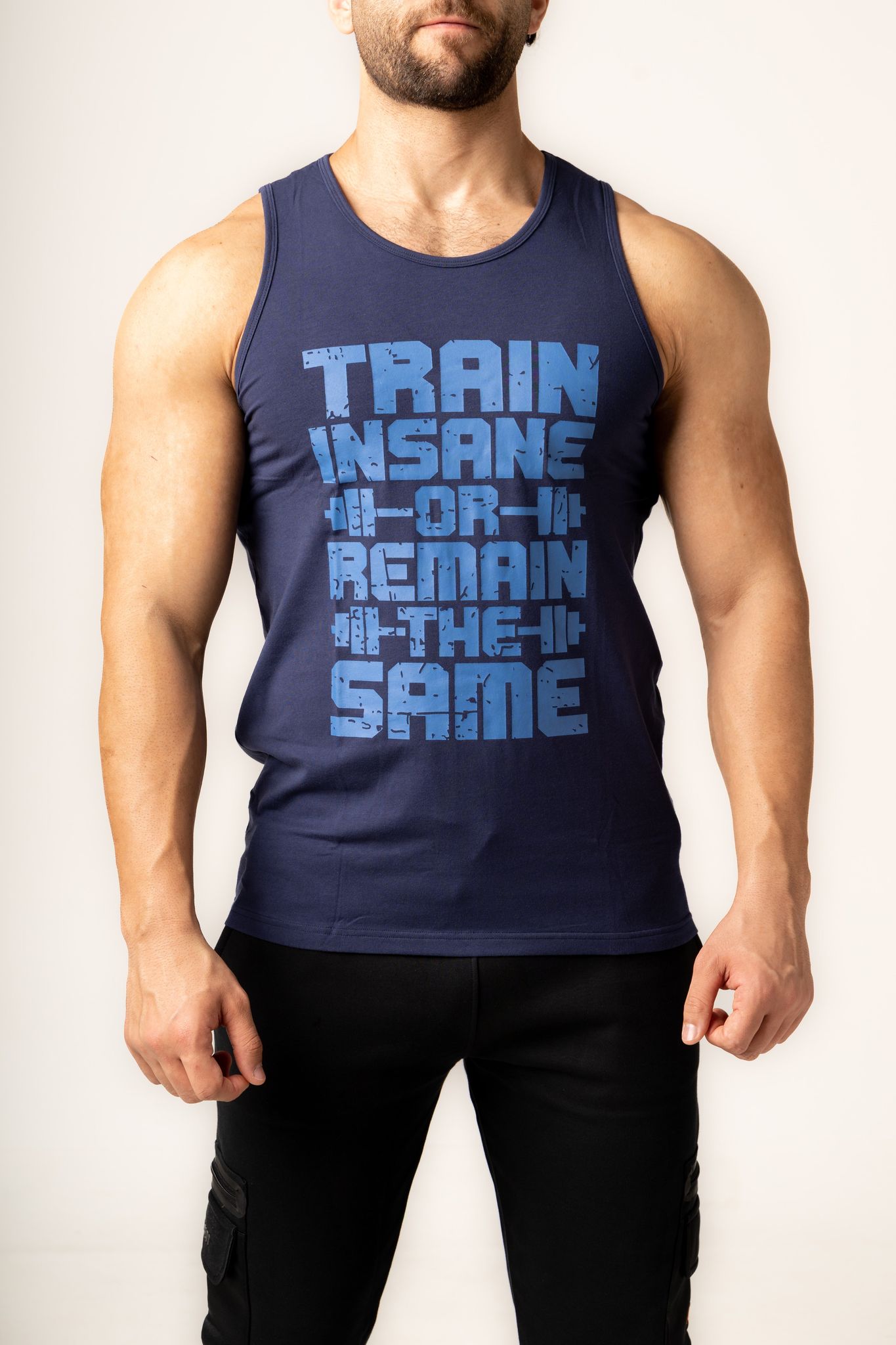 TRAIN INSANE | Gym Tanks - Blue-M