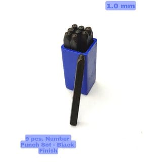 Scorpion Number Punch Set 1/32 - (1 mm) Hardened Steel/Metal Die Jewelers with Case