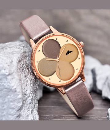 Trex Brown PU Analog Womens Watch