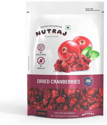 Nutraj Sweet and Tart Sliced American Dried Cranberries, 180g