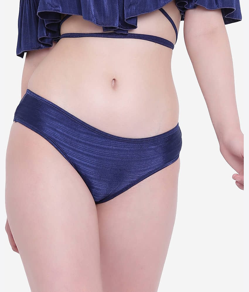 La Intimo Pack of 1 Polyester Hipster For Women ( Navy Blue )