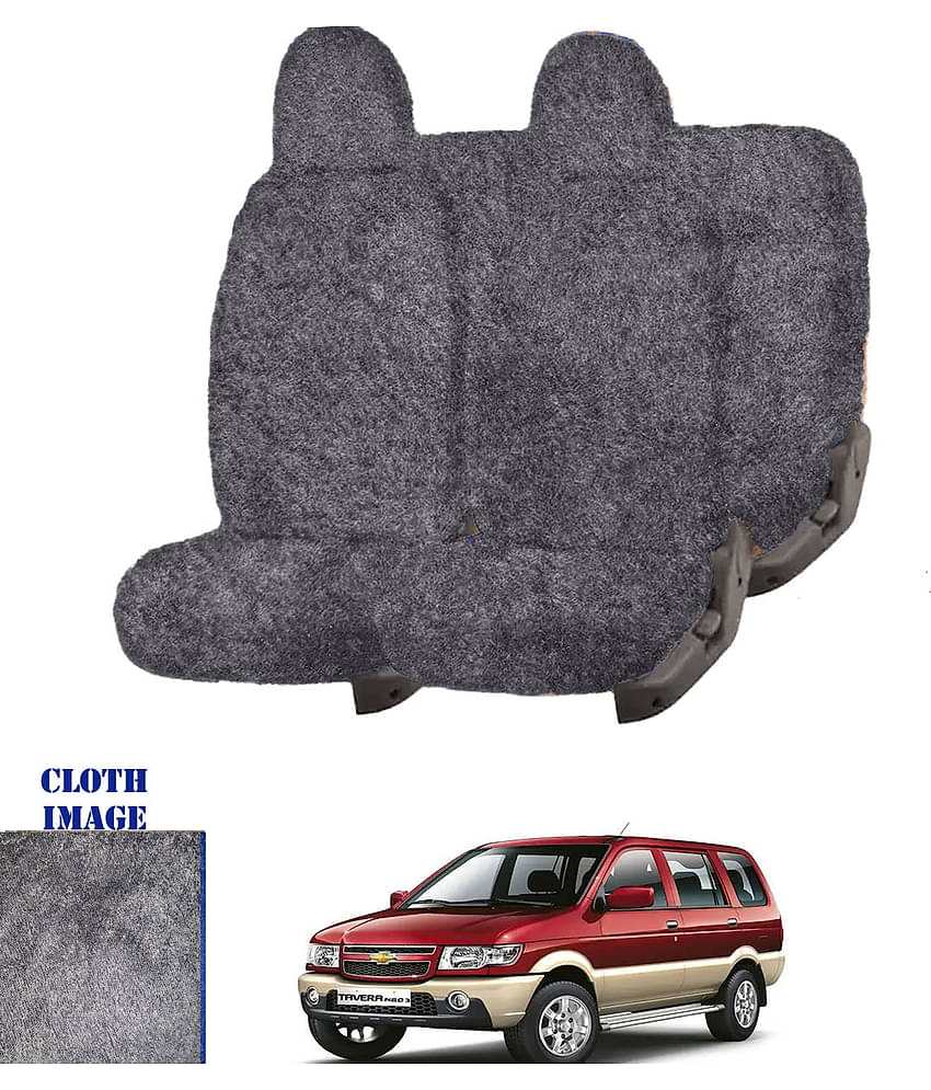 Chevrolet Tavera Grey 7 Seater Car Seat Cover