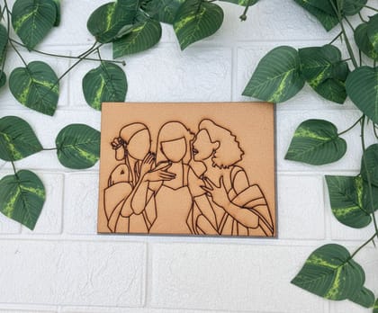 Dbeautify's Traditional Women Painting – DIY MDF
