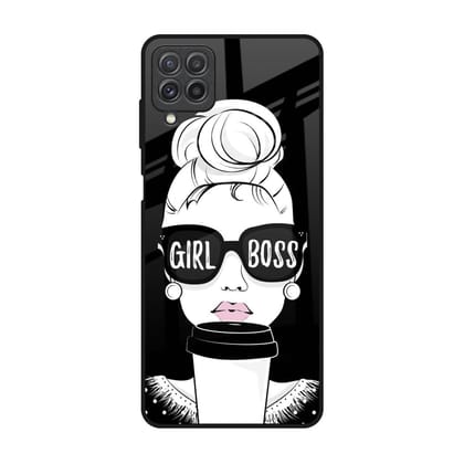 Girl Boss Glass Case For Samsung Galaxy A22