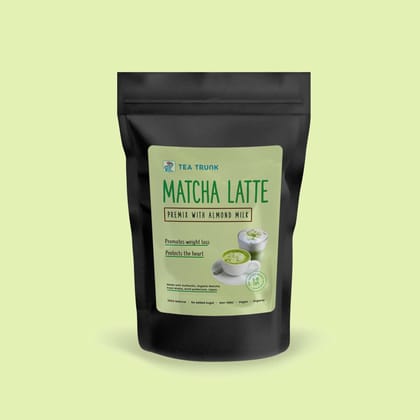 Matcha Latte Premix - with Almond Milk-100g Refill Pack