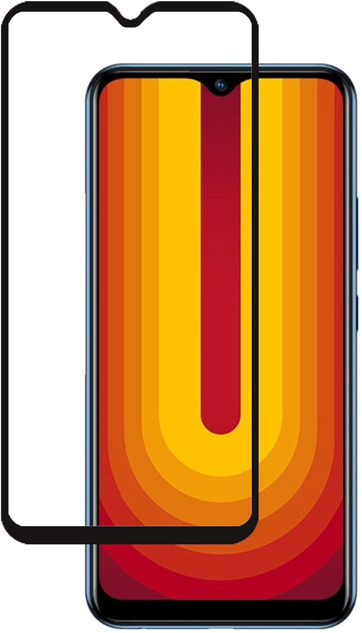 PLUGTECH Advanced Tempered Glass With Anti-Explosion 9H Hardness Edge-To-Edge Coverage Screen Guard for VIVO U20