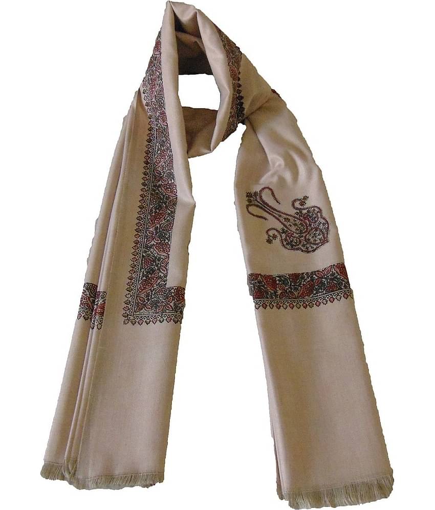 Vrinde White Printed Shawl - ( Pack of 1 )