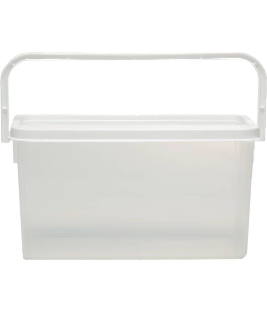 Generic Plastic Pick N Carry Multi-Purpose Round Food Container 3300ml, White, (1U)