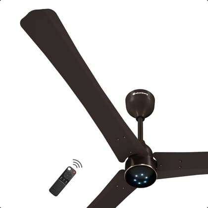 Atomberg Renesa Halo 1400mm BLDC Ceiling Fan with Remote Control & LED Indicators | Blaze Brown