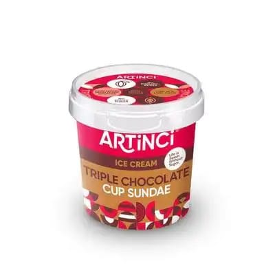 Triple Chocolate Cup Sundae Sugar Free Ice Cream (125ml)