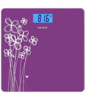 Venus Digital Electronic LCD Personal Health Body Fitness Bathroom Weighing Scale EPS-6399 Purple Purple
