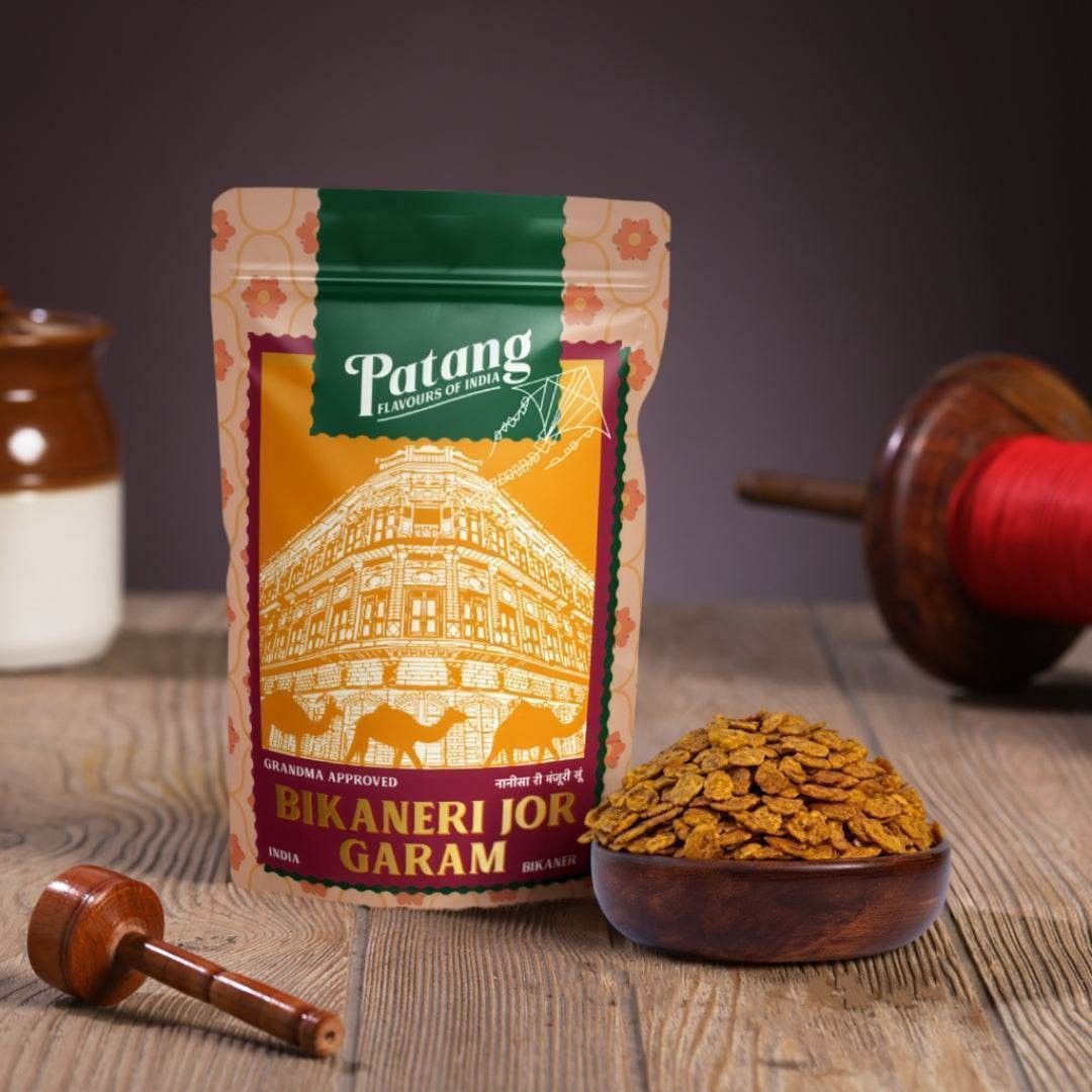 Patang Bikaneri Jor Garam (150g) | Roasted & Flattened Spiced Black Chana | Smoky Rajasthani Snack