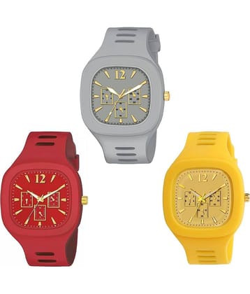 Hala - Multicolor Silicon Analog Men's Watch