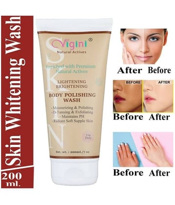 Vigini Skin Whitening Soap Serum Cream Gel Body Wash Lightening Brightening Polishing Face Serum SPF 30 200 mL