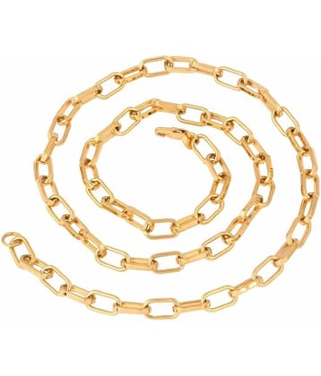 The jewelbox gold plated italian oval link cable belcher chain 23in