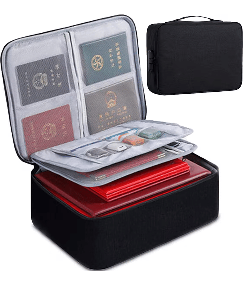 sakimo Black Document Bag ( Pack of 1 )