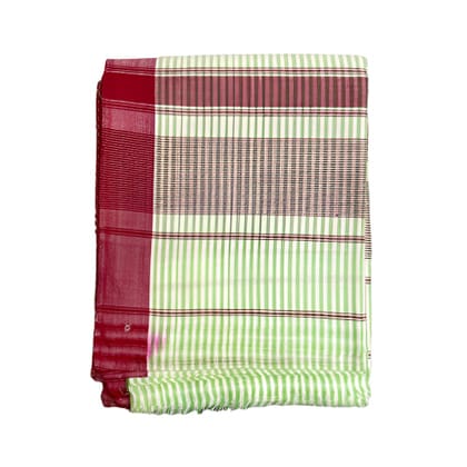 Khudei - Cotton (single)-Red & Green