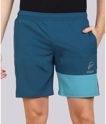 SLAGEN - Teal Polyester Men's Running Shorts ( Pack of 1 )