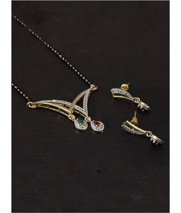 Sunhari Jewels Golden Mangalsutra Set ( Pack of 1 )