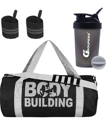 GROUPERS Polyester BLACK 20 Ltrs Gym Bag
