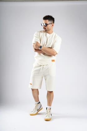 ZEN PREMIUM TEXTURED CO ORD SET-Medium / Ivory / ZEN PREMIUM TEXTURED CO ORD SET