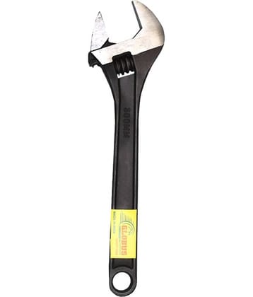 GLOBUS ADJUSTABLE WRENCH 12" ( 300 MM )  CHROME FINISH SINGLE PC.