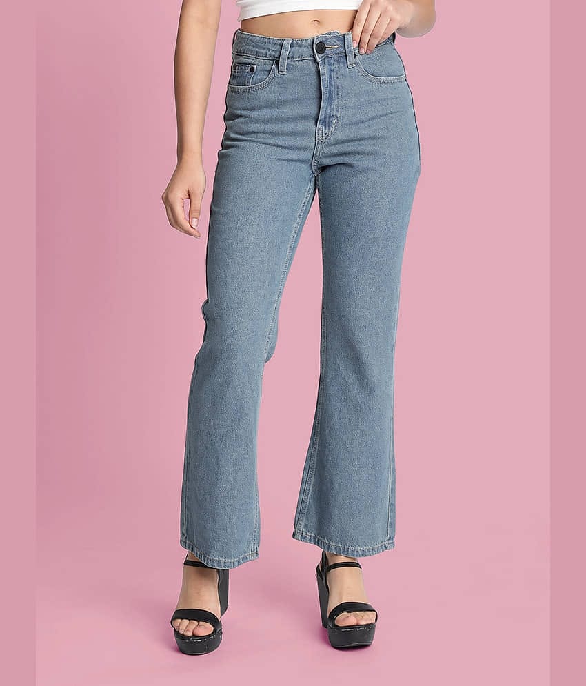 Bene Kleed - Blue Cotton Bootcut Women's Jeans ( Pack of 1 )