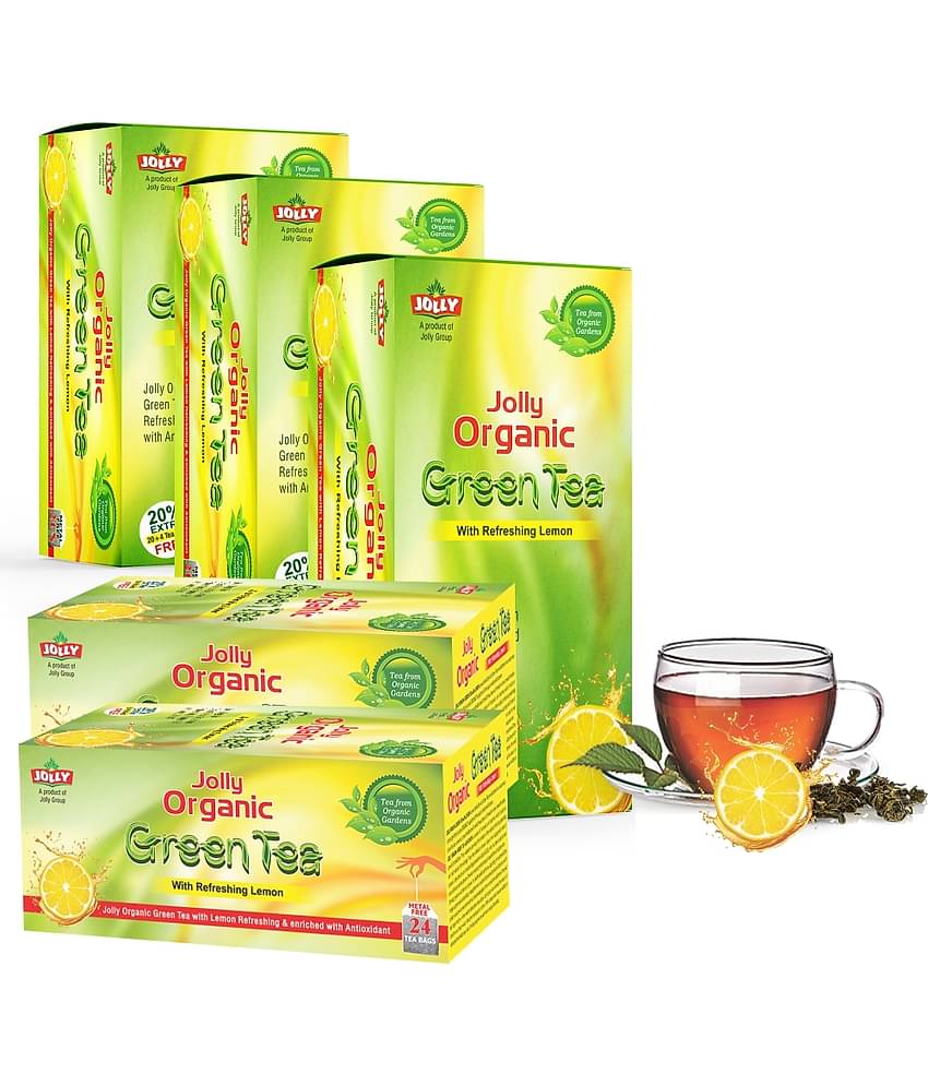 Jolly Herbal Organic Green Tea Powder 5 Gm Pack of 5