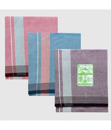 Feather Green - Multicolor Cotton Men's Lungi ( Pack of 3 )