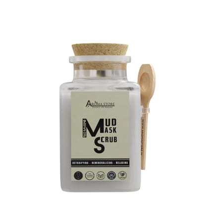 Bio Marine Mud Mask & Scrub Detoxifying Face & Body Treatment with Marine Sediment, Sea Algae & Kaolin Clay