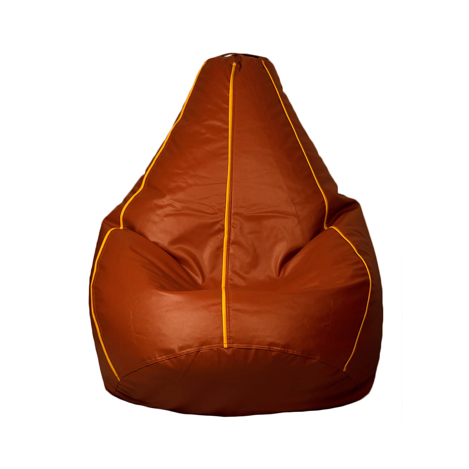 Craftlayout Strip Bean Bag Cover Brown Yellow XXXL