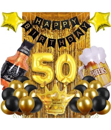 Jolly Party  50th Birthday Decorations for Men & Women - 33Pcs Birthday Decoration