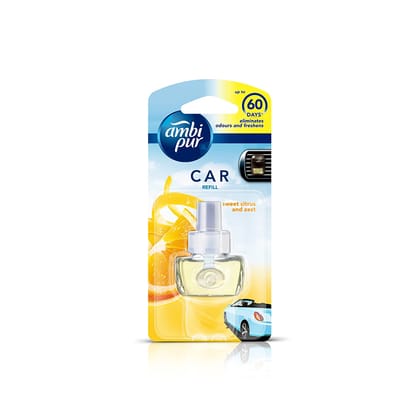 Ambi Pur Car Freshener Refill - Sweet Citrus & Zest, 7.5 ml Pouch