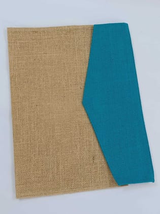 Jute Office File Folder Blue