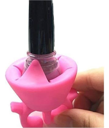 JonPrix Wearable Nail Polish Bottle Holder Ring Made of Durable Silicone Rubber