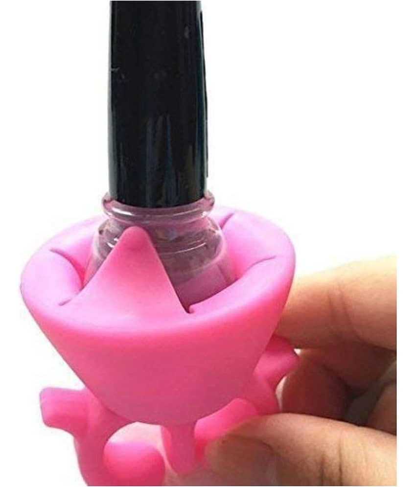 JonPrix Wearable Nail Polish Bottle Holder Ring Made of Durable Silicone Rubber