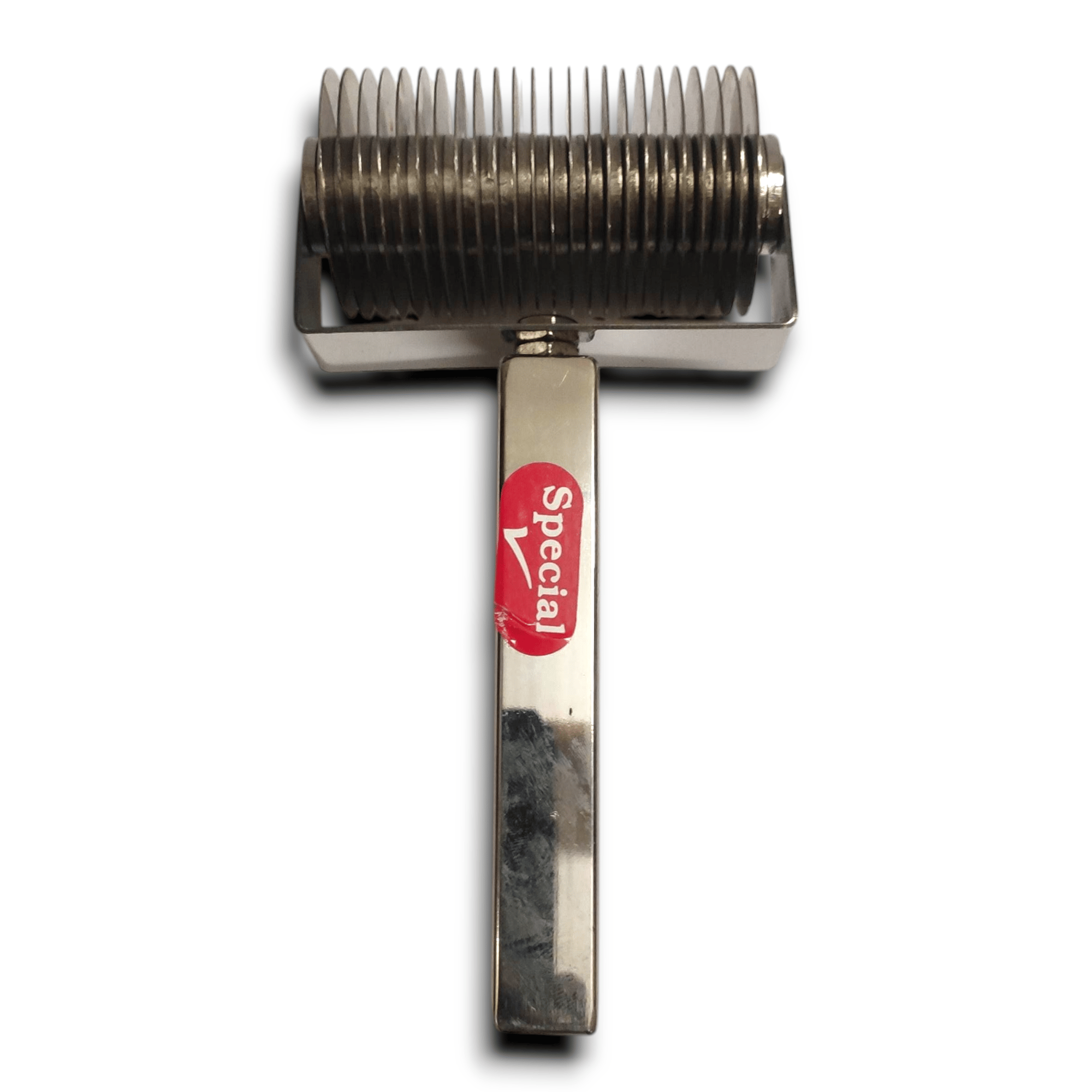 NAAYAGI - STAINLESS STEEL - NOOL PARATTA CUTTER, FLAKKY PARATHA CUTTER  WITH SS  HANDLE