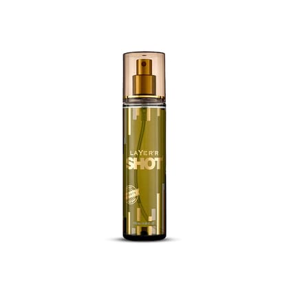 Layerr Shot Gold Sporty Body Spray for Men, 135ml | Long-Lasting Deodorant with Fresh Grapefruit, Pineapple & Vanilla Amber Fragrance | All-Day Freshness | Ideal for Daily Use Layerr Shot Gold Sporty Body Spray for Men, 135ml | Long-Lasting Deodorant wit