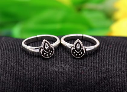 925 sterling silver handmade unique classical design vintage tribal ethnic toe ring best brides gifting jewelry ytr70