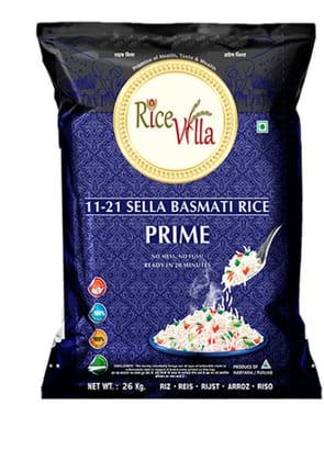 Rice Villa| Prime| 26 kg| 1121 Sella| Basmati Rice Rice Villa| Prime| 26 kg| 1121 Sella| Basmati Rice