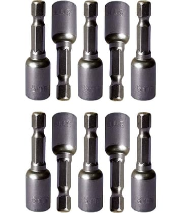 LAXMI 8mm Magnetic Socket Set (Pack of 10) 10 Hand Tool