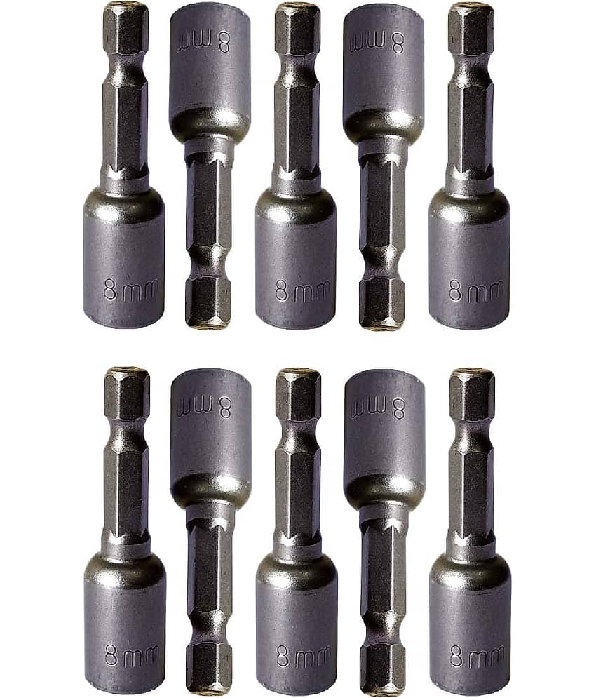 LAXMI 8mm Magnetic Socket Set (Pack of 10) 10 Hand Tool