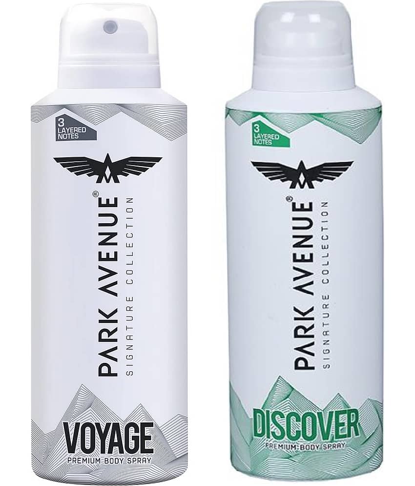 Park Avenue Voyage Signature,Discover , 150 ml each Deodorant Spray for Men,Women,Unisex 300 ml ( Pack of 2 )