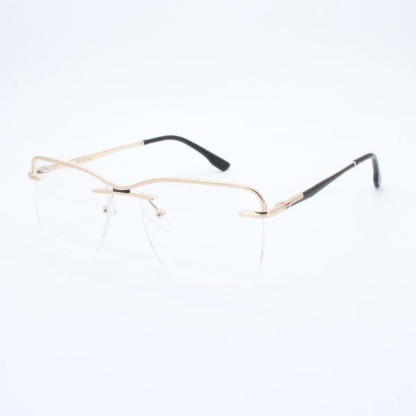 Lensoz Elite X Luxe Rimless Geometric 3 - Narrow - Golden